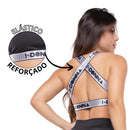 Top Academia Fitness Trançado com Elástico